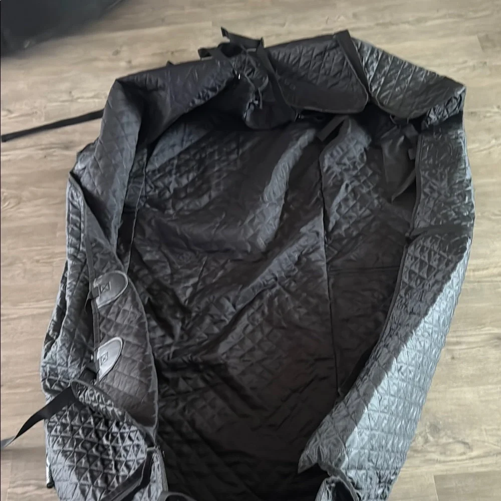 Black Quilted Dog Car Seat Cover
